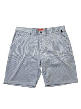 Halsey Sport Golf Shorts Mens 38 Blue Stretch Performance Lightweight Flat Front